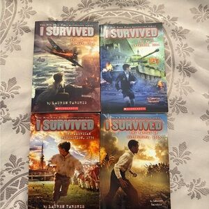 Scholastic I Survived Book Set – Red, Blue, Orange, Gold Covers